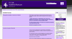 Desktop Screenshot of formacion.isadoraduncan.es